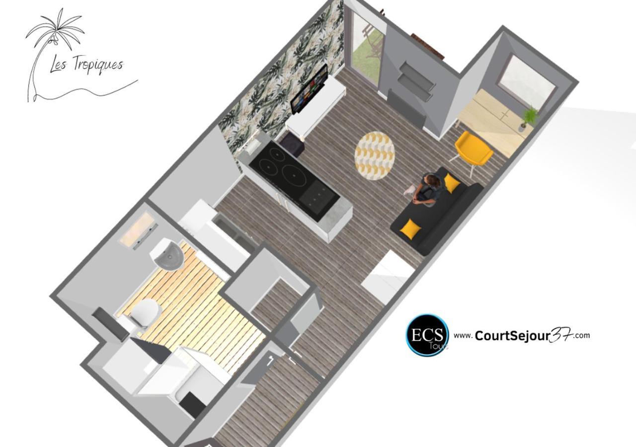 'Les Tropiques' - Parking Prive - Balcon - Tout Confort Joue-les-Tours Exterior photo